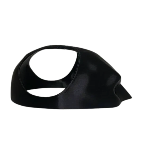 Black Matte Superhero Bat Mask for Cats