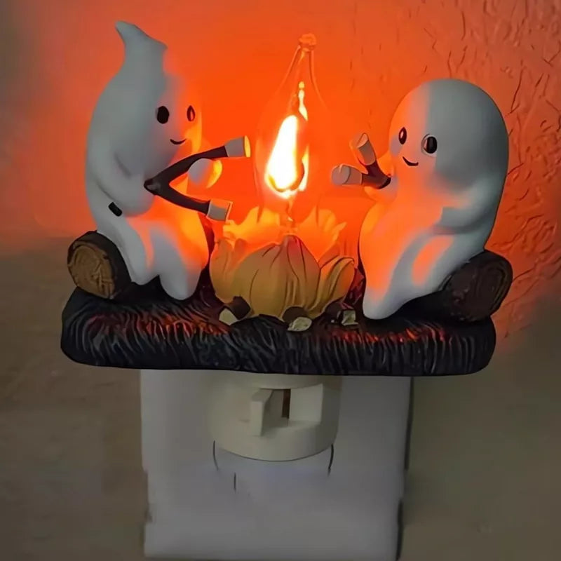 Ghost Campfire Flickering Night Light