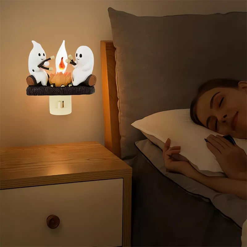 Ghost Campfire Flickering Night Light